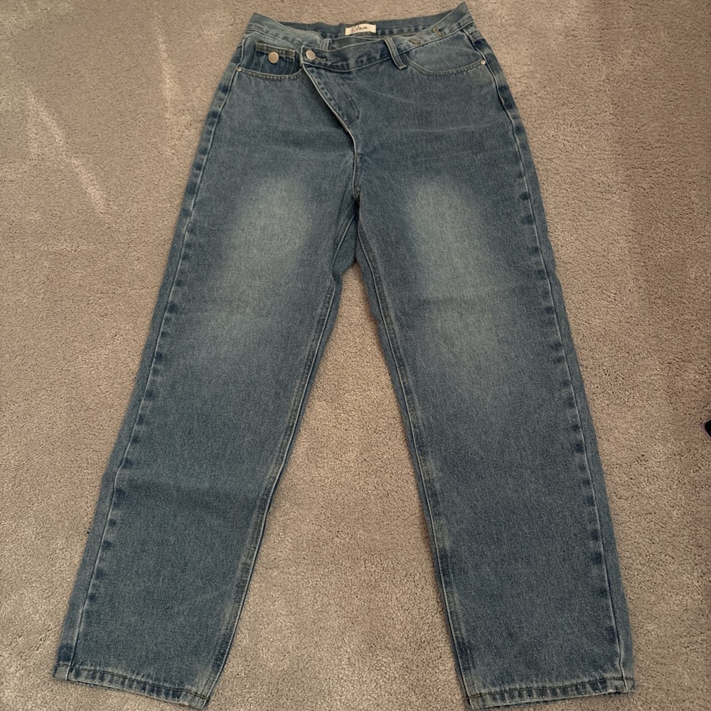 Elan Women's Straight Leg Blue Jeans